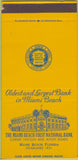 Matchbook Cover - Miami Beach First National Bank FL 30 Strike