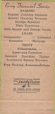 Matchbook Cover - Miami Beach First National Bank FL 30 Strike