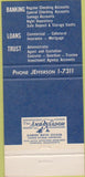 Matchbook Cover - Miami Beach First National Bank FL 30 Strike