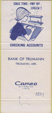 Matchbook Cover - Bank of Trumann AR 30 Strike