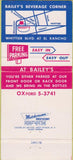 Matchbook Cover - Reddy Cash Whittier CA? Liquor Bottle Recycling 30 Strike