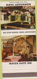 Matchbook Cover - Water Gate Inn Normandy Farm Washington DC Potomac 30 Strike