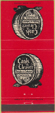 Matchbook Cover - Cask N Cleaver 30 Strike