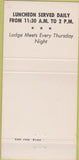 Matchbook Cover - Elks Lodge San Jose CA 30 Strike