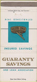 Matchbook Cover - Guaranty Savings Loan San Jose Alameda CA 30 Strike