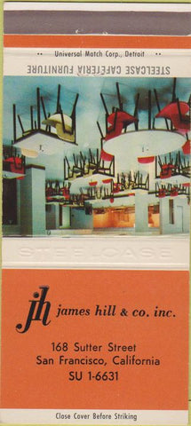 Matchbook Cover - Steelcase Cafeteria Furniture San Francisco CA 30 Strike