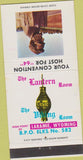 Matchbook Cover - The Lantern Room Elks Club Laramie WY 1964 30 Strike
