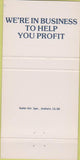 Matchbook Cover - Marine National Bank Santa Ana CA 30 Strike
