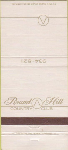 Matchbook Cover - Round HIll Country Club Alamo? CA 30 Strike