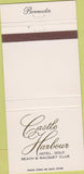 Matchbook Cover - Castle Harbour Hotel Golf Club Bermuda 30 Strike