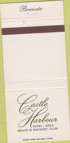 Matchbook Cover - Castle Harbour Hotel Golf Club Bermuda 30 Strike