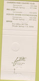 Matchbook Cover - Cameron Park Country Club Sacramento CA 30 Strike
