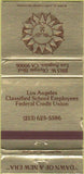 Matchbook Cover - Los Angeles School Credit Union CA WEAR 30 Strike