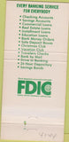 Matchbook Cover - First National Bank of Slipper Rock PA Prospect 30 Strike