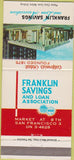 Matchbook Cover - Franklin Savings Loan San Francisco CA 30 Strike