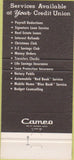 Matchbook Cover - VA Employees Credit Union Marion IN 30 Strike