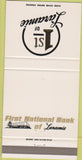 Matchbook Cover - 1st National Bank of Laramie WY 30 Strike