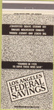 Matchbook Cover - Los Angeles CA Federal Savings 30 Strike