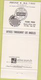 Matchbook Cover - Los Angeles CA Federal Savings 30 Strike
