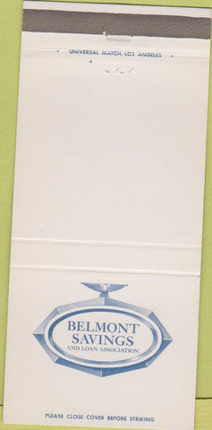 Matchbook Cover - Belmont Savings Loan Long Beach CA Palm Springs 30 Strike