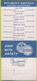 Matchbook Cover - Belmont Savings Loan Long Beach CA Palm Springs 30 Strike