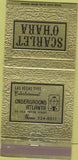 Matchbook Cover - Scarlet O'Hara Underground Atlanta GA 30 Strike