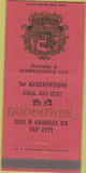 Matchbook Cover - Godfather Fat City New Orleans LA 30 Strike