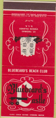 Matchbook Cover - Bluebeard's Castle ST Thomas Virgin Islands 30 Strike