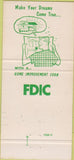 Matchbook Cover - East Lansing State Bank MI 30 Strike