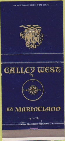 Matchbook Cover - Galley West of Marineland Palos Verdes CA 30 Strike