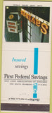 Matchbook Cover - First Federal Savings Chicago IL 30 Strike