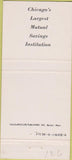 Matchbook Cover - First Federal Savings Chicago IL 30 Strike