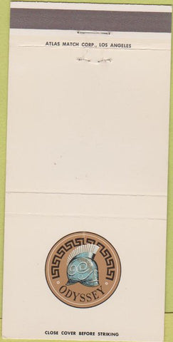 Matchbook Cover - Odyssey Restaurant Anaheim CA 30 Strike
