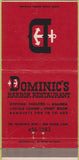 Matchbook Cover - Dominic's Harbor Restaurant San Rafael CA 30 Strike