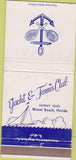 Matchbook Cover - Yacht Tennis Club Miami Beach FL WEAR 30 Strike