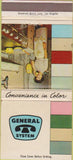 Matchbook Cover - General System Colored Telephones girlie WEAR 30 Strike