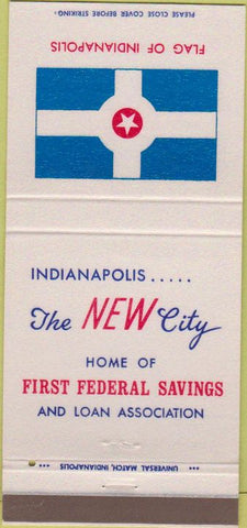 Matchbook Cover - First Federal Savings Indianapolis IN 30 Strike
