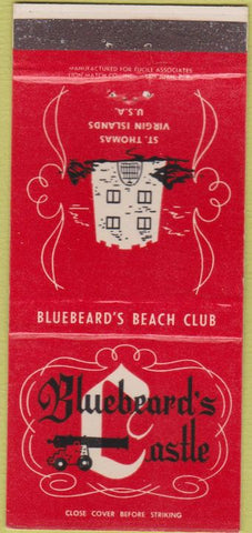 Matchbook Cover - Bluebeard's Castle ST Thomas Virgin Islands 30 Strike