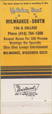 Matchbook Cover - Holiday Inn Milwaukee South WI 30 Strike