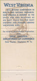 Matchbook Cover - West Virginia Dept of Commerce Charleston WV 30 Strike