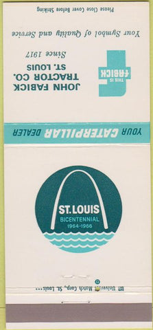 Matchbook Cover - John Fabrick Tractors St Louis MO 30 Strike