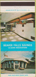 Matchbook Cover - Beaver Falls Savings Loan PA 30 Strike
