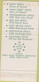 Matchbook Cover - Southern Bank Trust Richmond VA 30 Strike
