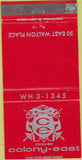 Matchbook Cover - Colony East Chicago IL 30 Strike