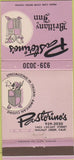 Matchbook Cover - Pastorino's Walnut Creek CA 30 Strike