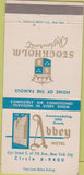 Matchbook Cover - Abbey Hotel New York City 30 Strike