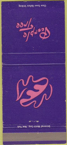 Matchbook Cover - Purple Tree New York City Vanderbilt Hotel 30 Strike