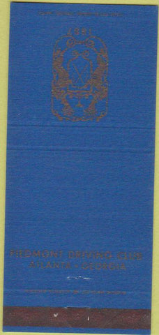 Matchbook Cover - Piedmont Driving Club Atlanta GA 30 Strike