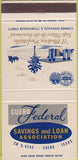 Matchbook Cover - Cuero Federal Savings Loan TX 30 Strike
