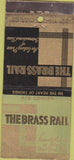 Matchbook Cover - The Brass Rail New York City WEAR 21 Strike Feature